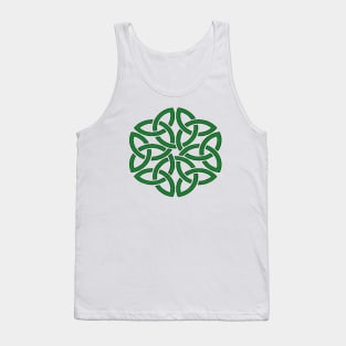 Shamrock Celtic Art Knotwork Design Tank Top